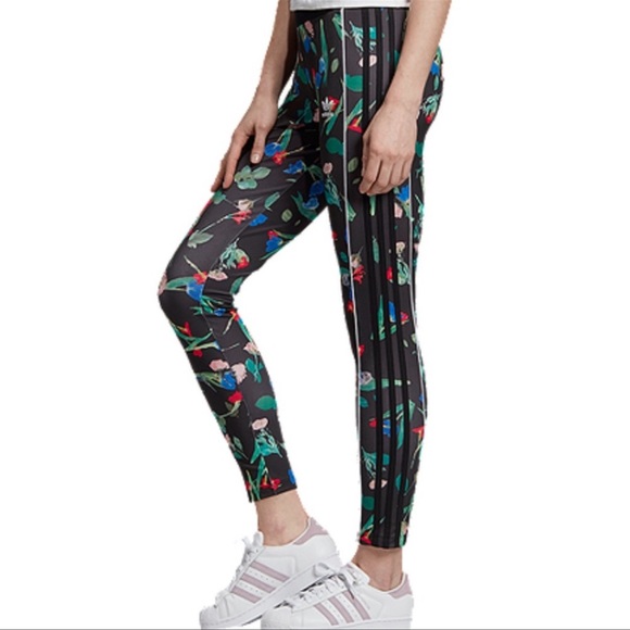 Adidas Floral Leggings - Picture 2 of 9